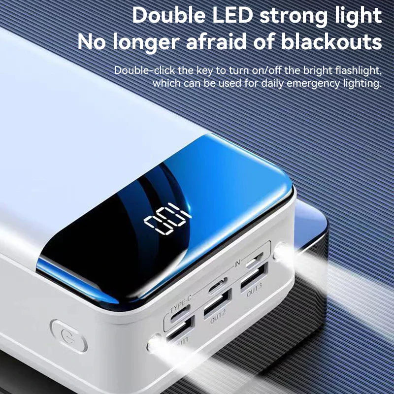 VoltEdge – Powerbank 50.000 mAh Schnellladung – ideal für Reisen