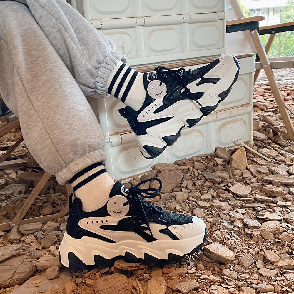 Abby - Modische und Gemütliche Plateau-Sneakers