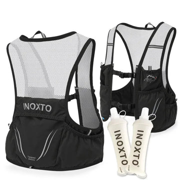 OutdoorHaven Trailrunvest - Inklusive 2 Soft Flasks, Tränkeweste für Trailrunner