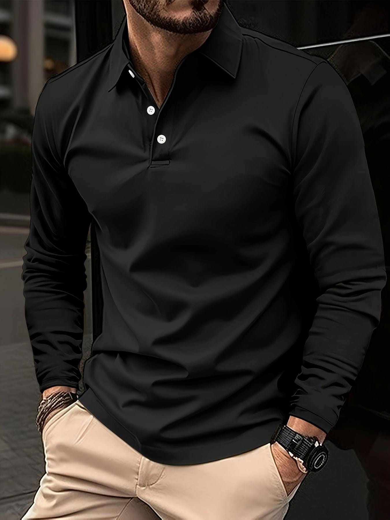 Devako Théo｜Polo homme à manches longues