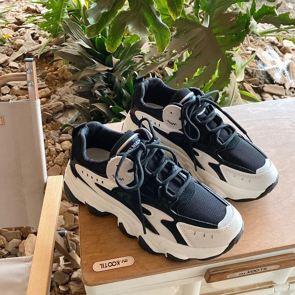 Abby - Modische und Gemütliche Plateau-Sneakers