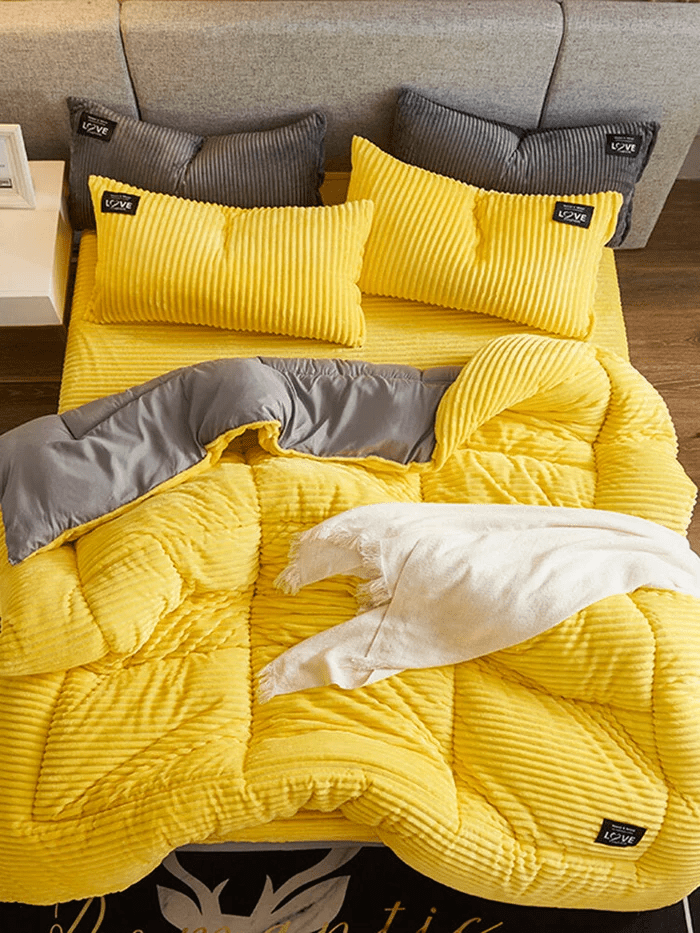 Fluwel – Winter-Bettwäsche-Set aus Plüschfleece – Warm & weich schlafen