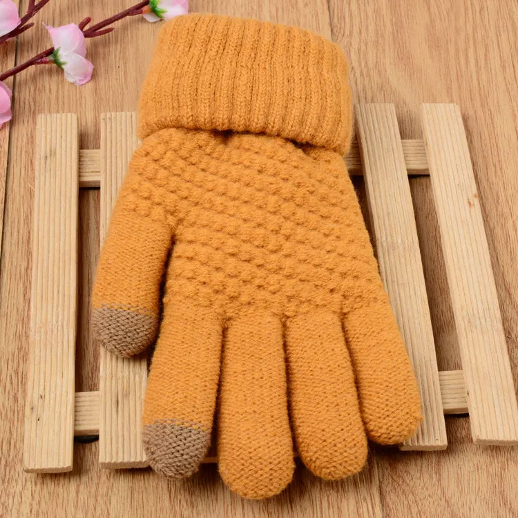 Gestrickte Touchscreen-Handschuhe für Frauen - Amara