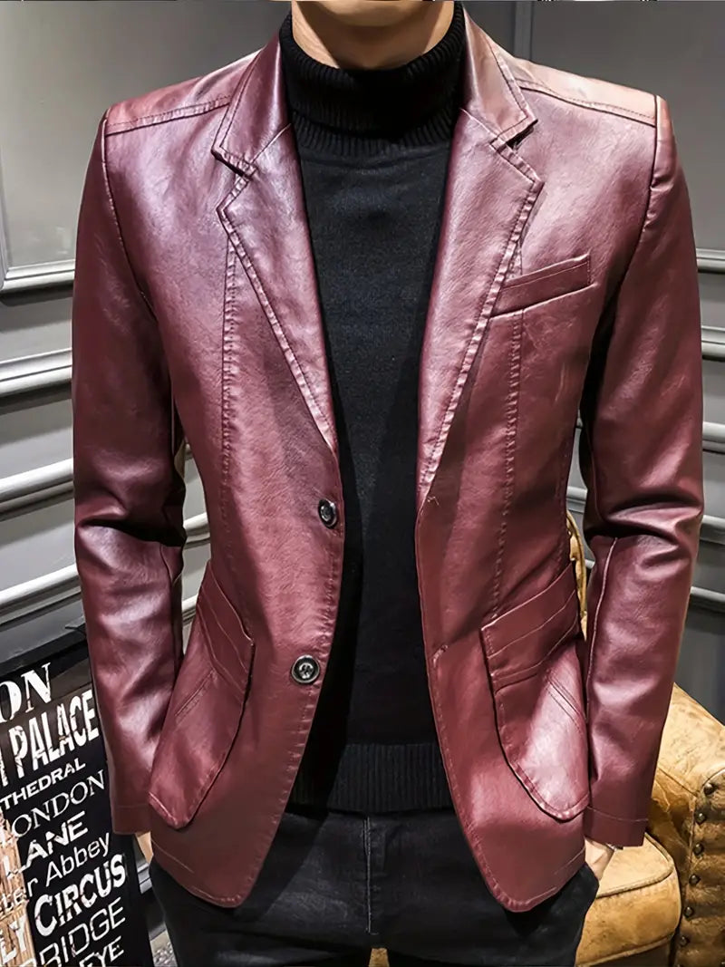 Stylish leather jacket for men - Wick