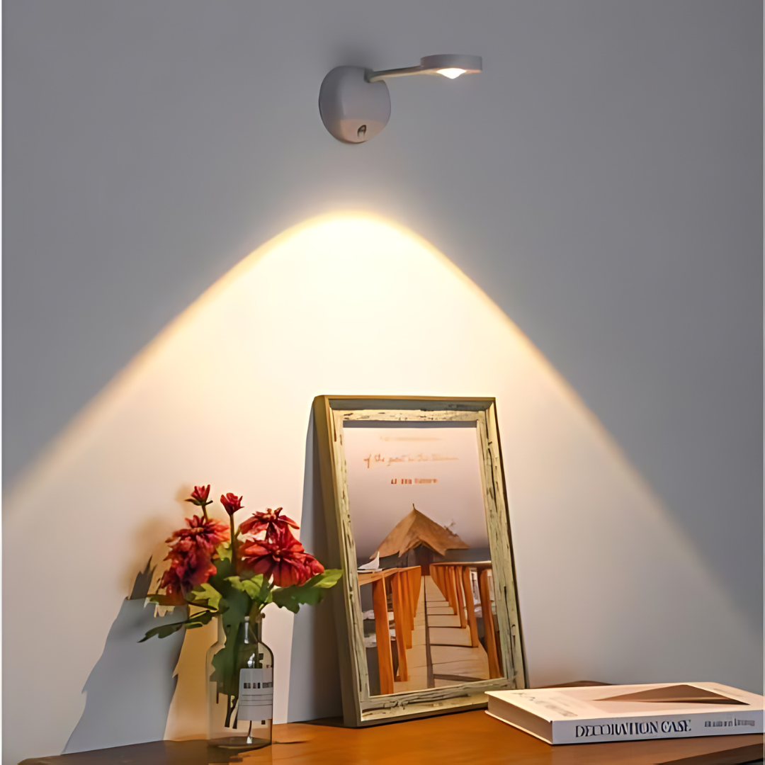 Kabelloser LED-Strahler - 360° drehbar & dimmbar mit Bewegungssensor