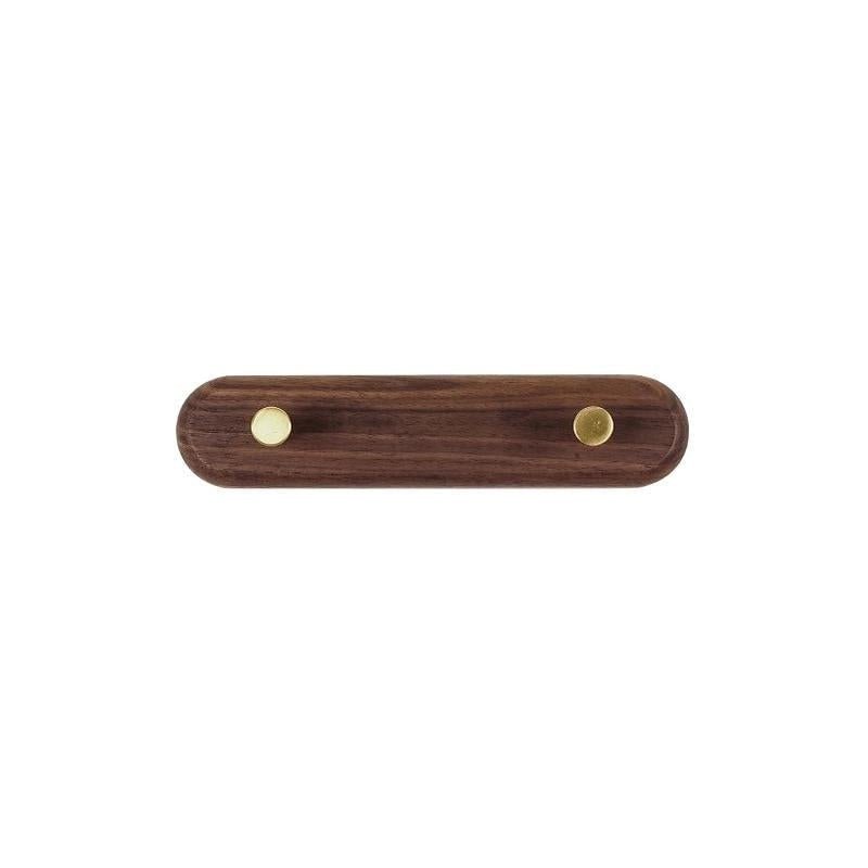 LignaHook – Holz-Wandgarderobe mit Messinghaken – Moderne Wohnaufbewahrung