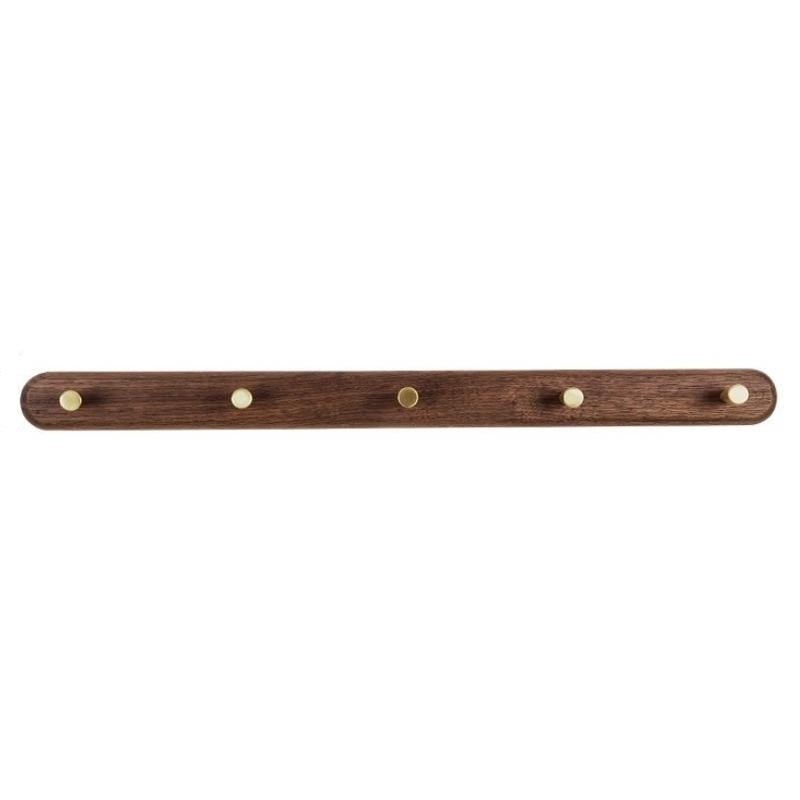 LignaHook – Holz-Wandgarderobe mit Messinghaken – Moderne Wohnaufbewahrung