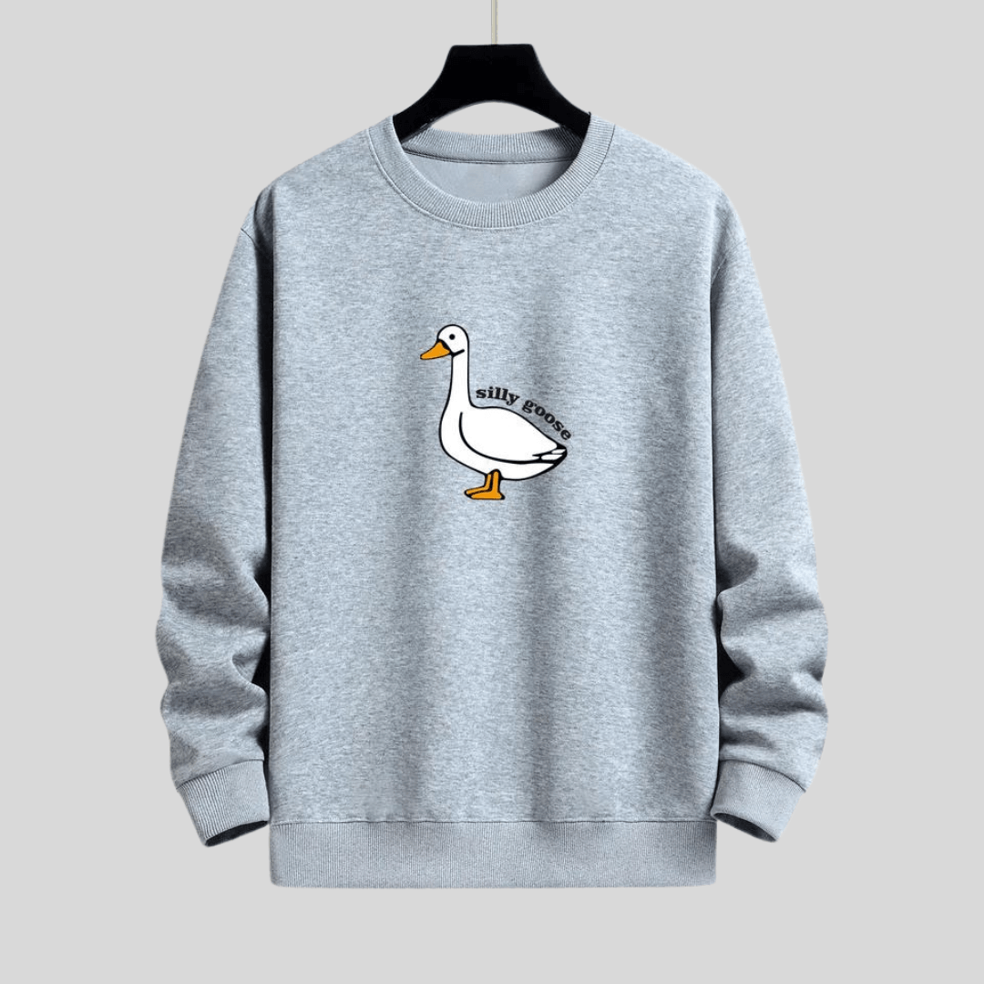 Zanomi – Sweat à capuche unisexe Silly Goose – Confortable avec imprimé ludique