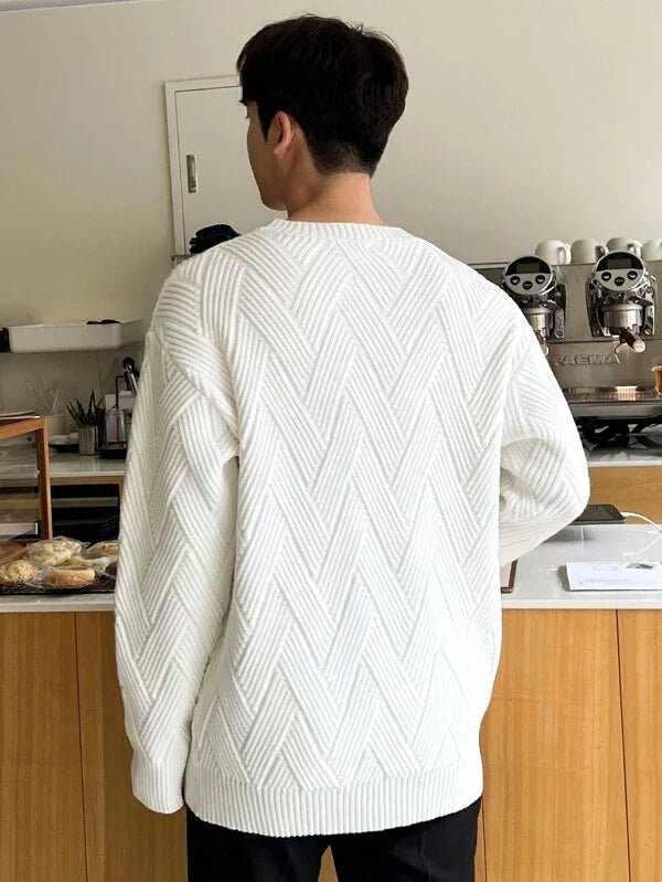 Yorald sweater | Mønstret herrepullover | Stilfuld og behagelig herremode