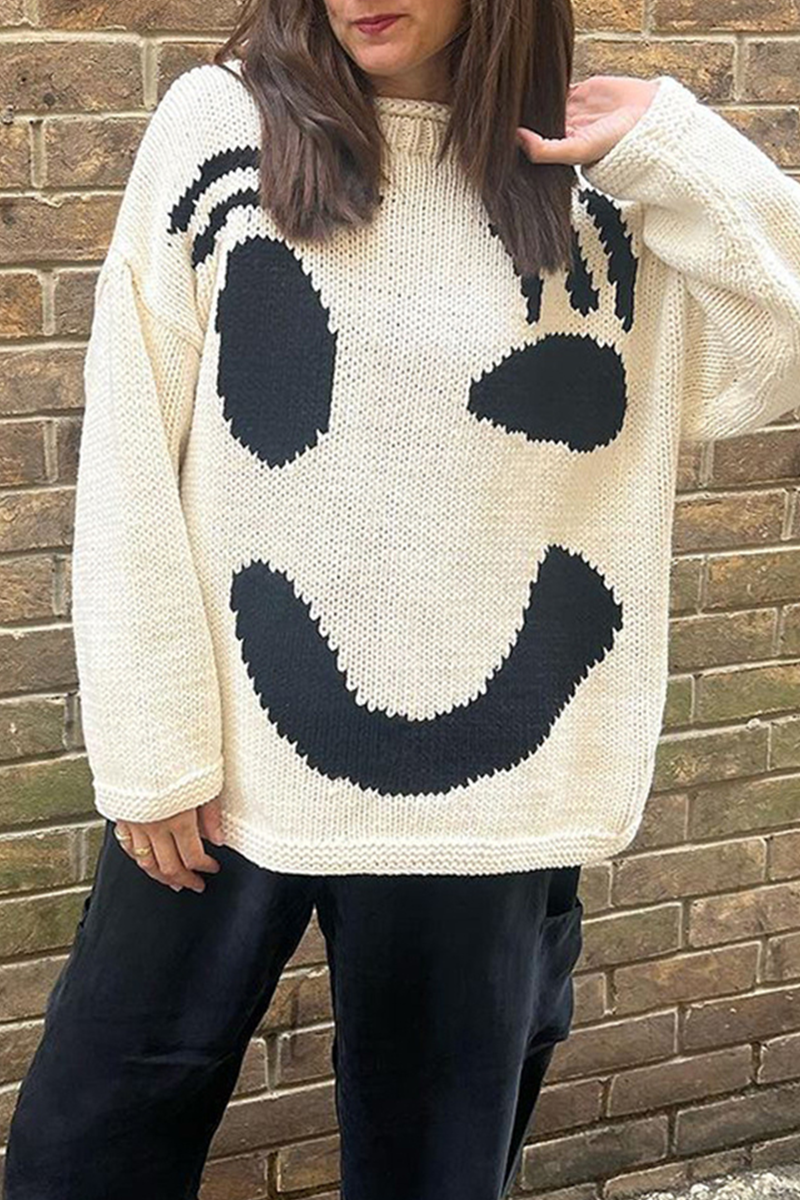 Smiley svetr pro nenucený a módní vzhled
