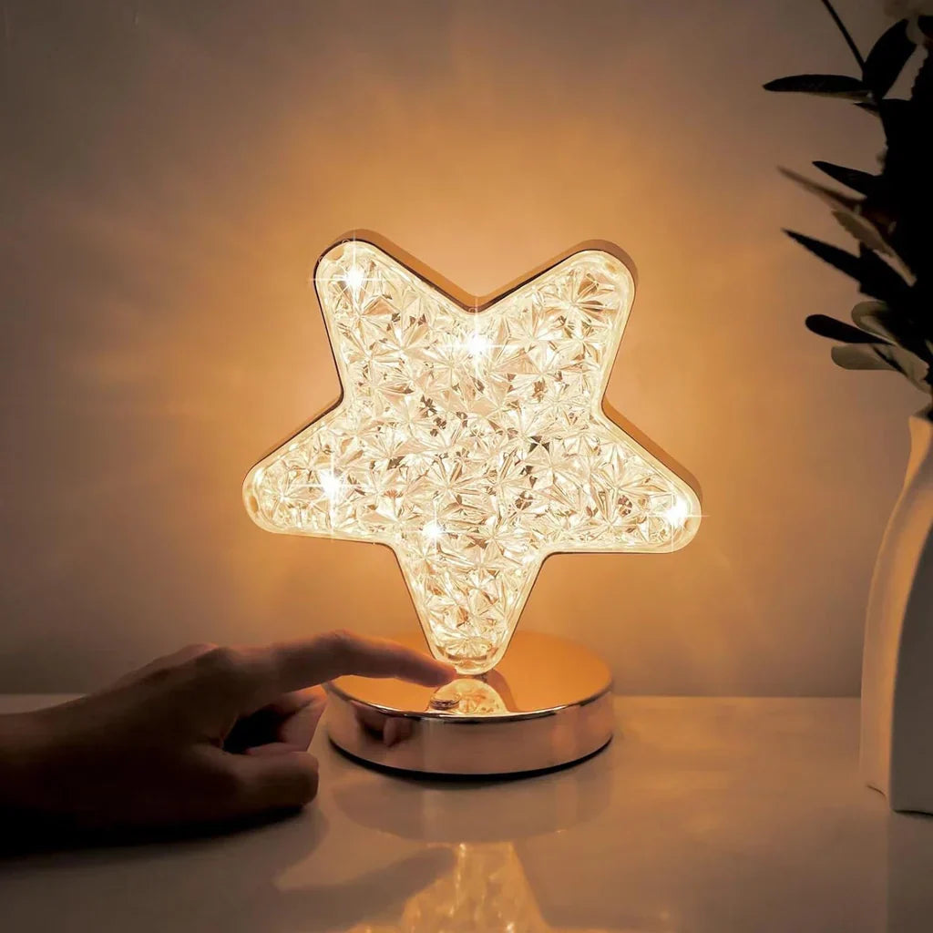Celestia Kristall Tischlampe - Magie mit Dimmfunktion für jeden Raum