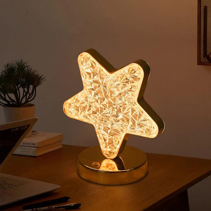 Celestia Kristall Tischlampe - Magie mit Dimmfunktion für jeden Raum