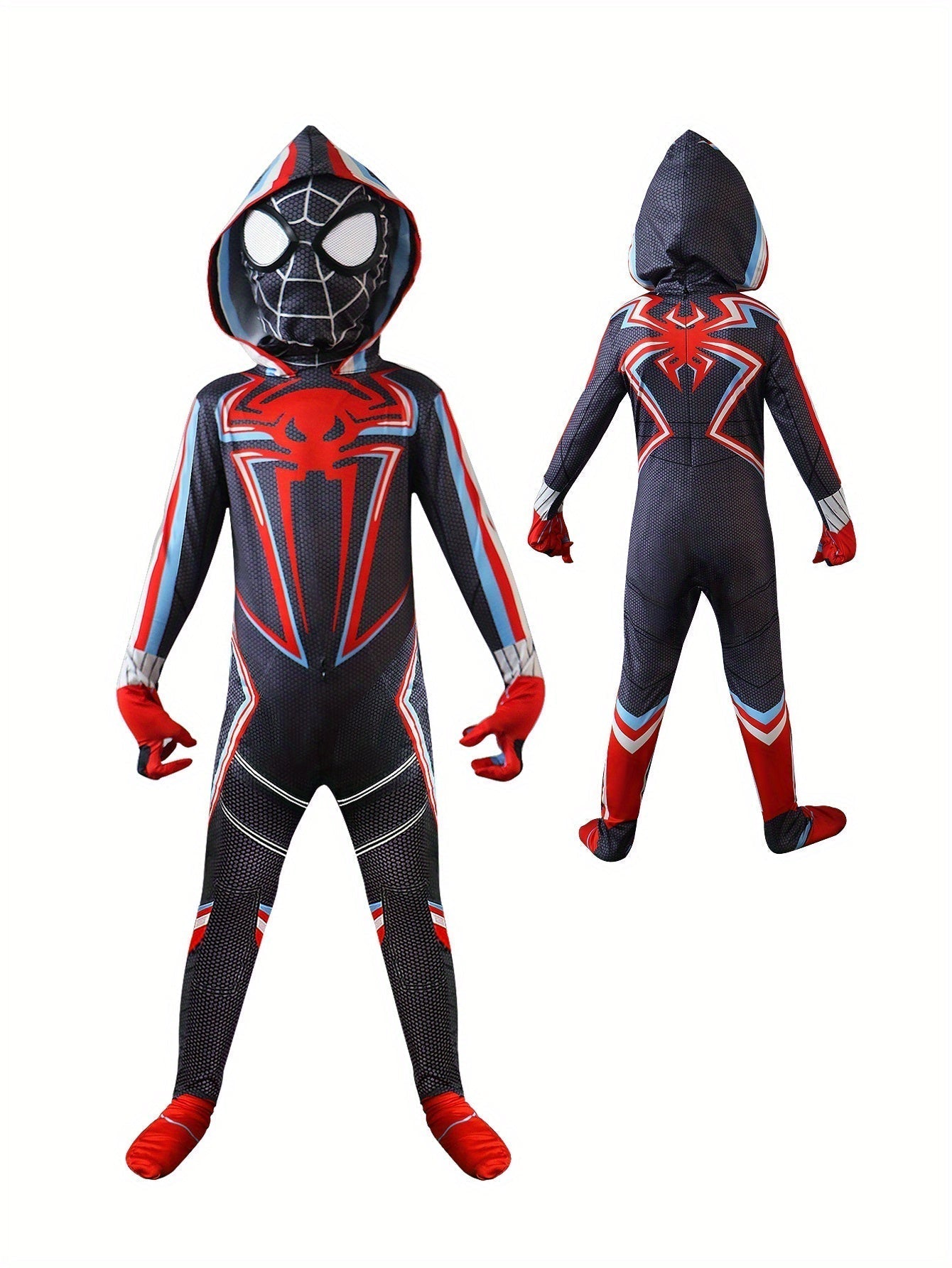 RedVex – Superheldenkostüm mit Maske und Handschuhen – Kinder