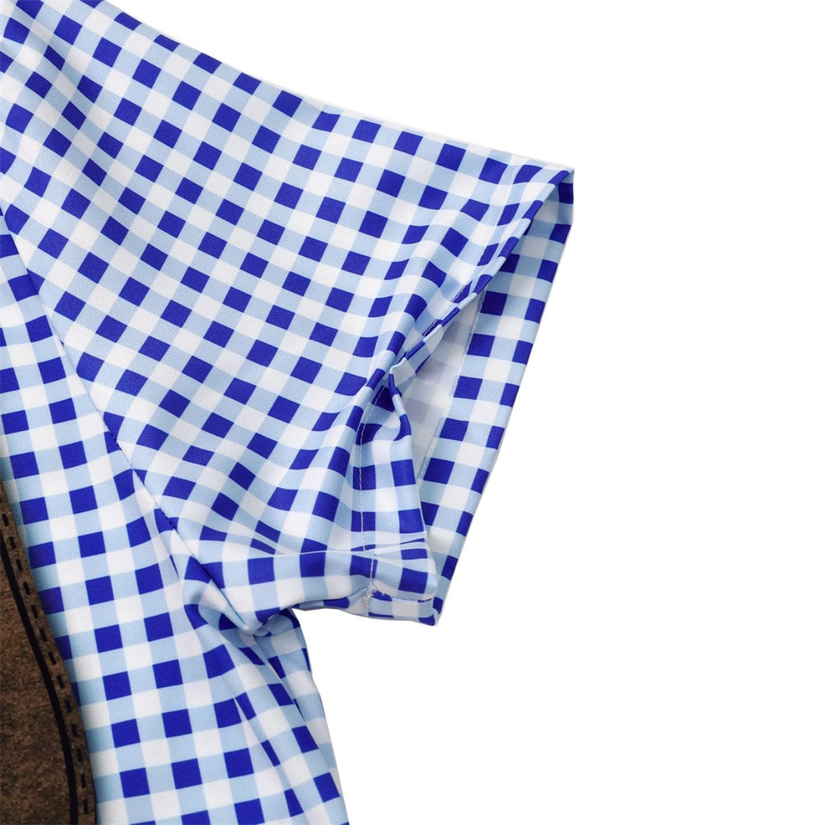 GaudiBursch – T-Shirt mit kariertem Hemd- & Lederhosen-Print – Dein Wiesn-Hit
