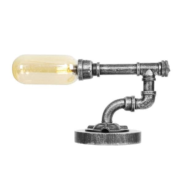 GlowAmber - lampada da tavolo in vetro trasparente con paralume