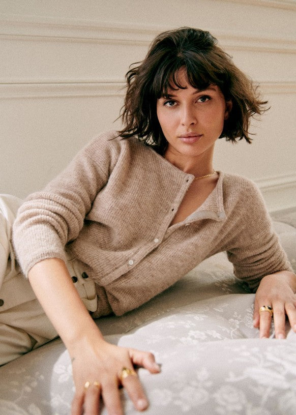 Superweiche Strickjacke mit Knöpfen - Dhalia