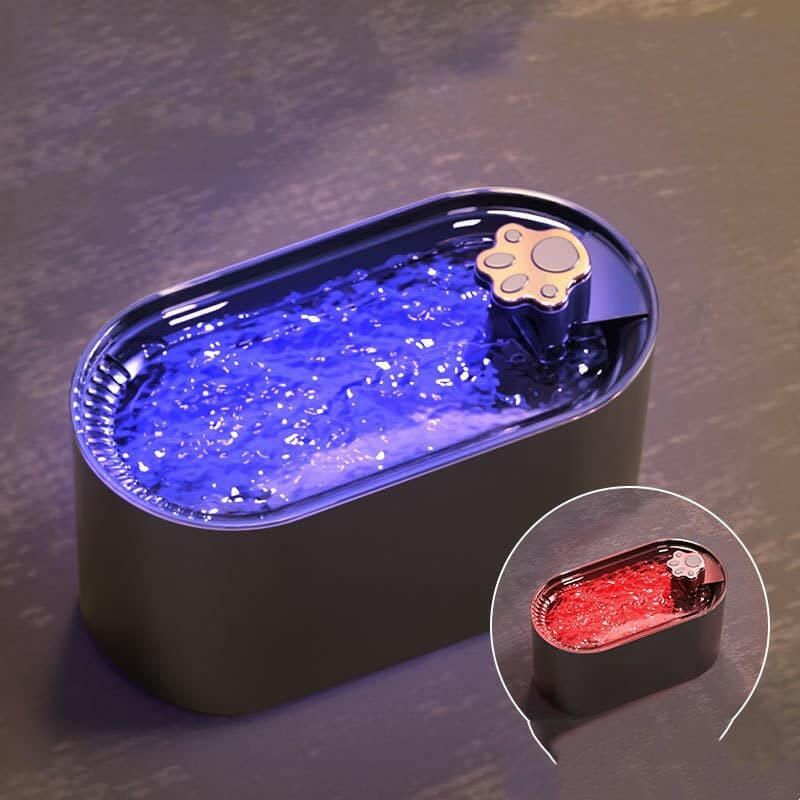Devako Pet Ultra-leiser Wasserspender mit LED-Beleuchtung Wasserfontäne