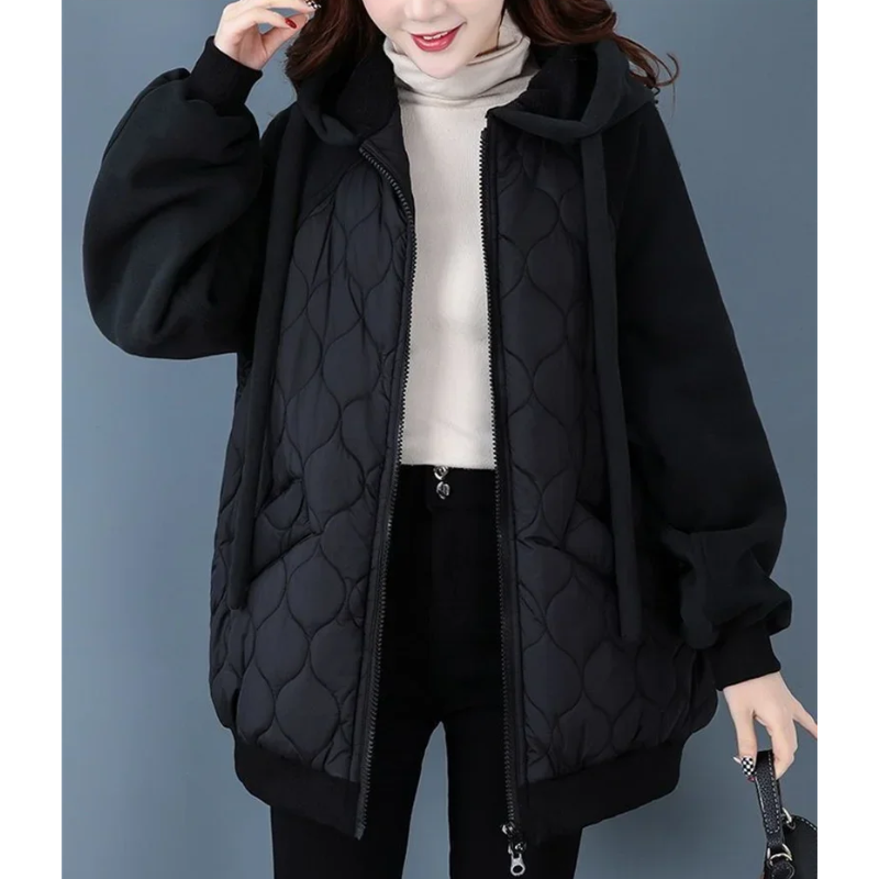 Ylka Jacket | Übergroße Steppjacke mit Kapuze für winterlichen Komfort