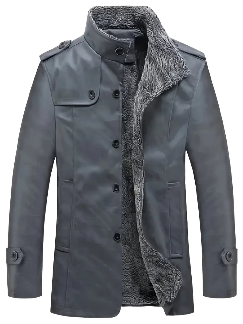 Warme PU-Fleecejacke für Männer - Dali