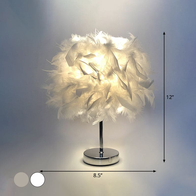 FeatherGlow - Feathers Wide Spherical Tischleuchte
