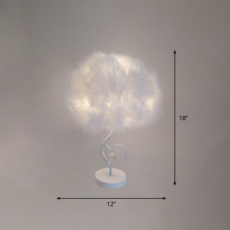 EvoGlow - Skandinavische romantische Feather Cloud Tischleuchte
