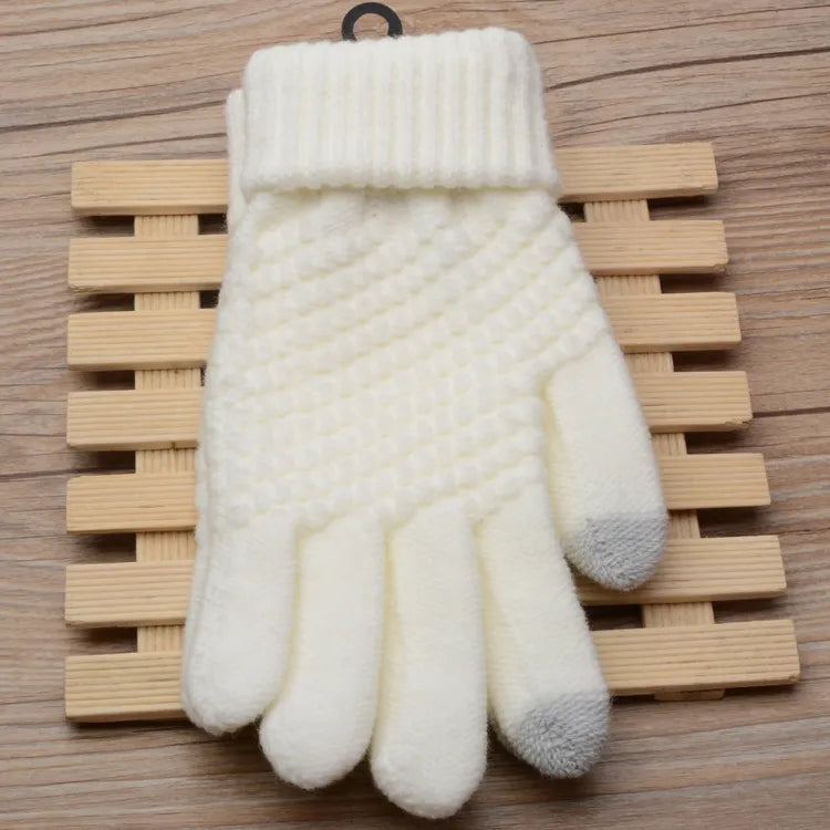 Gestrickte Touchscreen-Handschuhe für Frauen - Amara