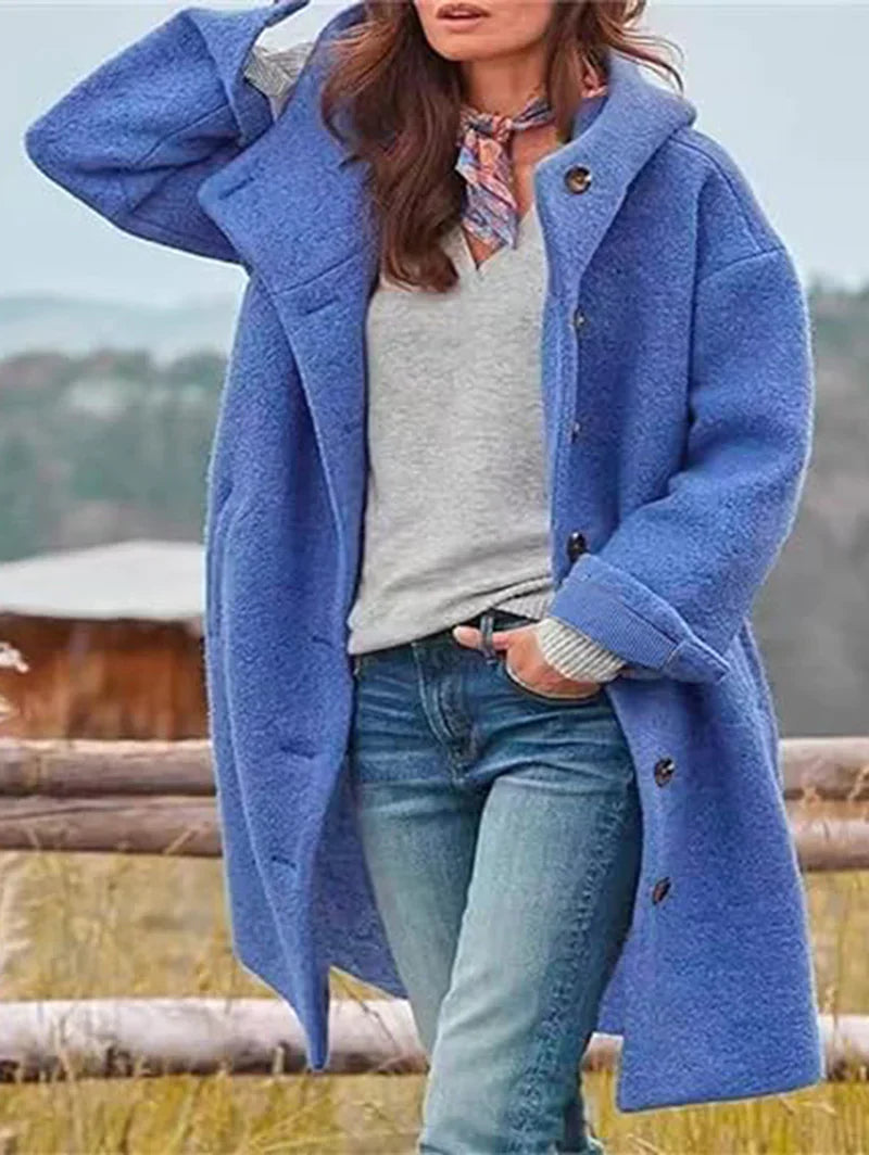 Virginie| Wolljacke mit Kapuze