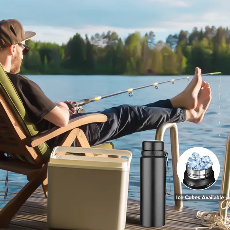 Devako HottyBottle Thermosflasche | Hält Getränke 24 Stunden lang heiß und kalt