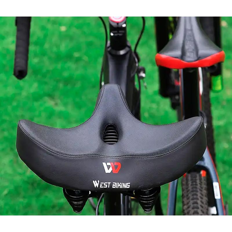 Velomano – Fahrradsattel ergonomisch mit Stoßdämpfung – für Komfortfahrer