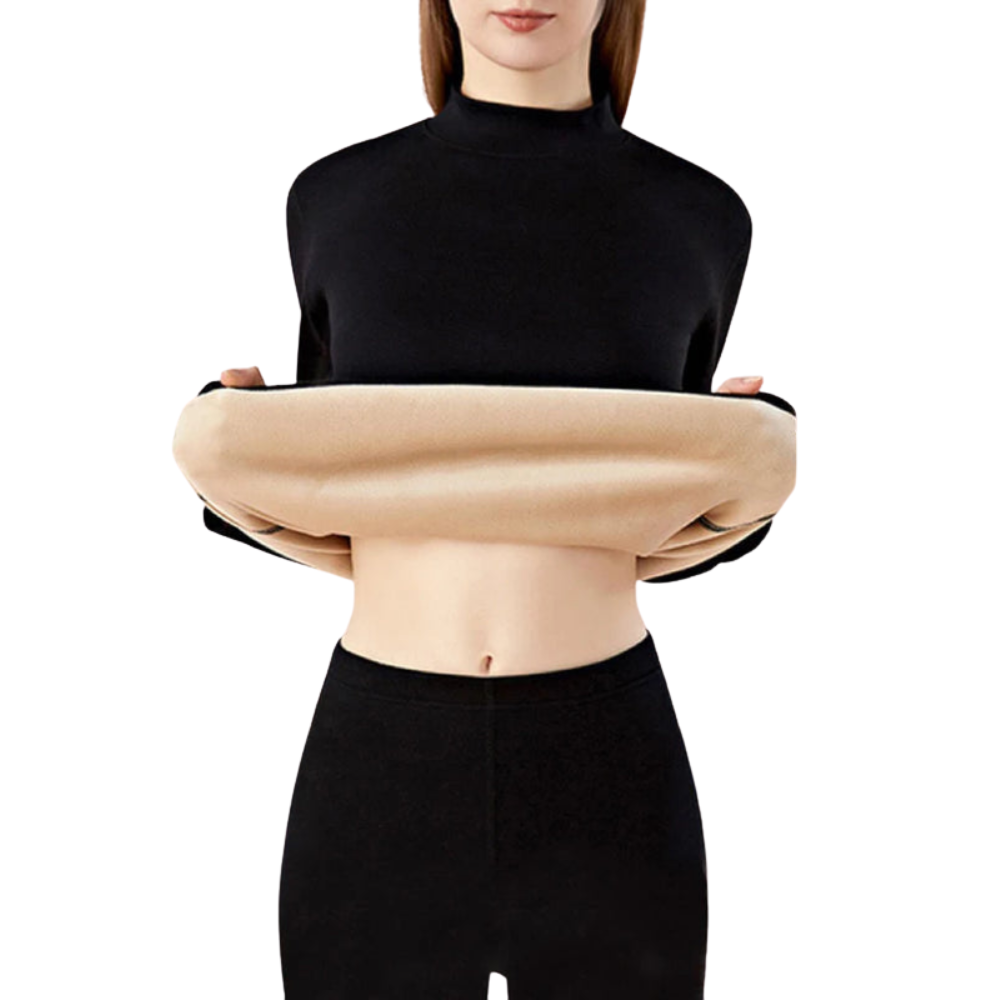 Sous-vêtements thermiques pour femmes – ensembles à manches longues ultra épais sans coutures pour activités hivernales