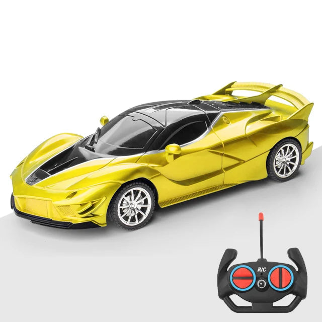 Voiture RC 1/18 avec lumière LED, voiture télécommandée pour enfants, portée de 30m, télécommande 2,4G