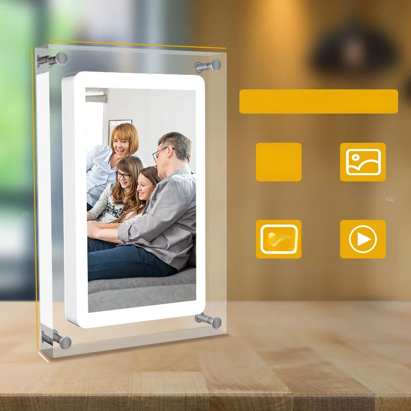 PhotoMemories - 5 Zoll Digitaler Bilderrahmen mit IPS-Bildschirm