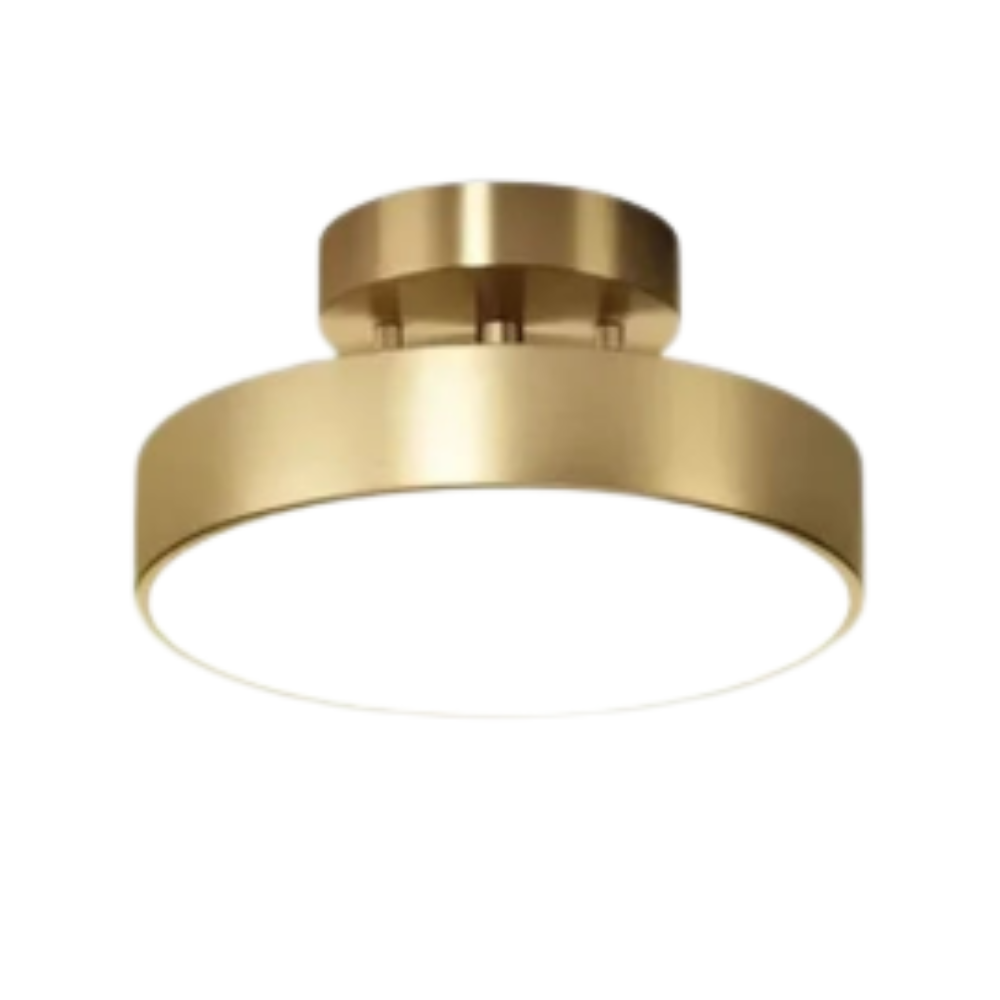 Coppera – Lampada da soffitto LED retrò in rame efficiente dal punto di vista energetico e compatta