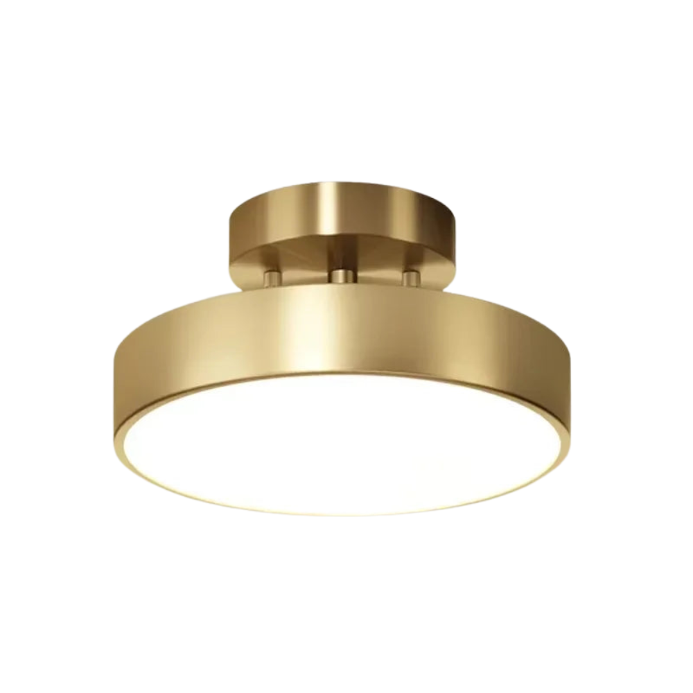 Coppera – Lampada da soffitto LED retrò in rame efficiente dal punto di vista energetico e compatta