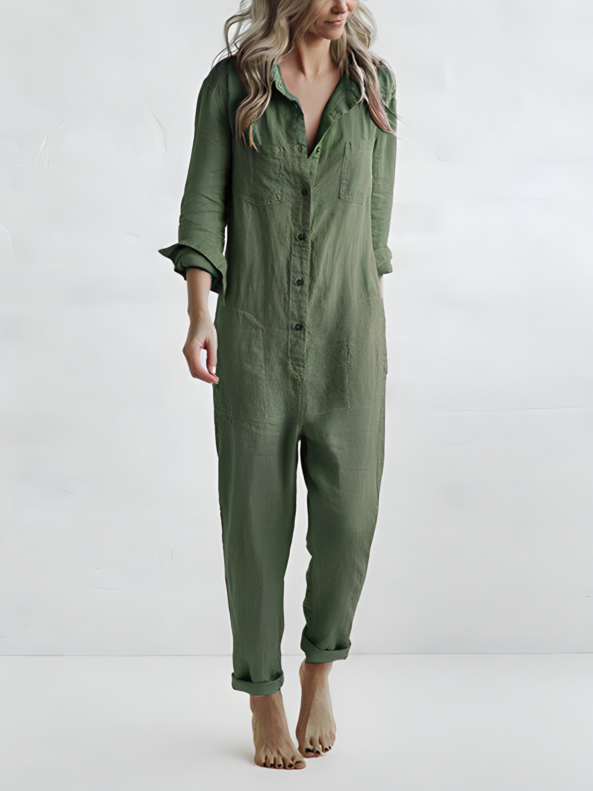 Anna Jumpsuit | Afslappet langærmet jumpsuit til enhver lejlighed