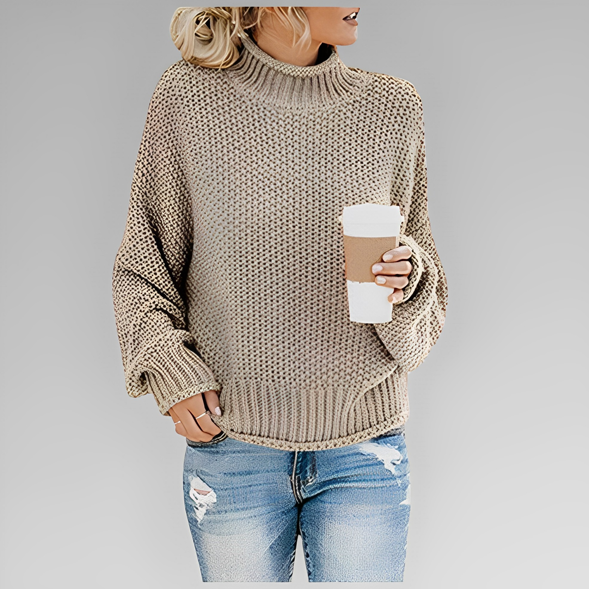 Devako Mira dame-rullekravepullover