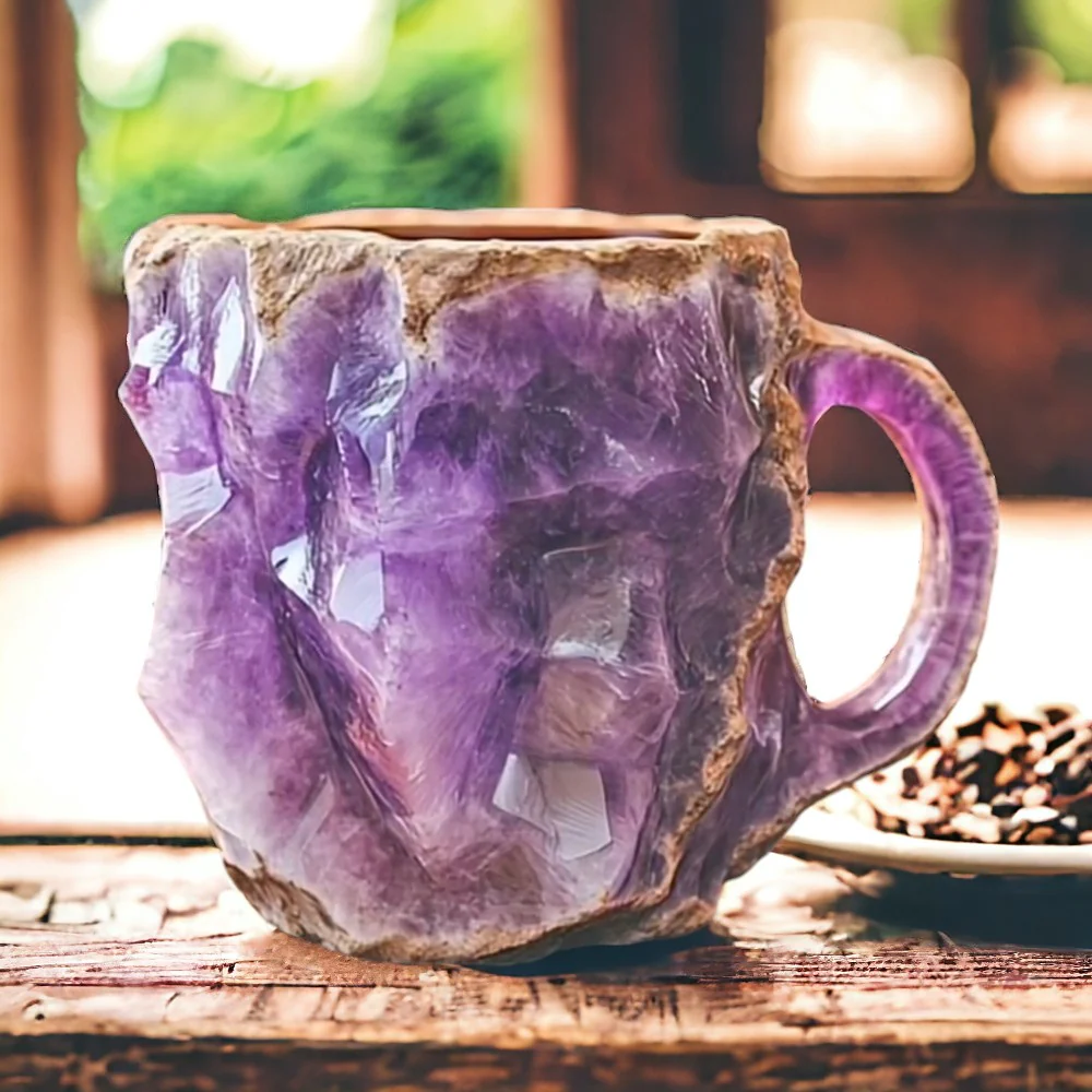 Lina | Resin Stenkop Becher - Elegant håndlavet drikkeoplevelse