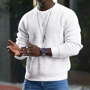 Langärmeliger Pullover mit Rundhalsausschnitt für Männer - Kenneth