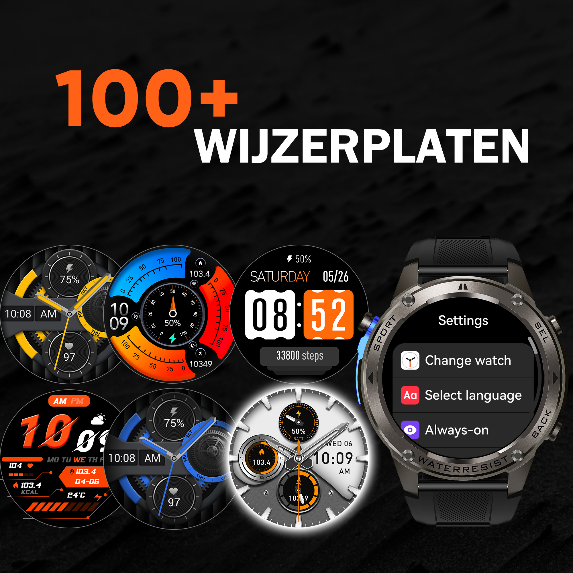 Synyq Ultra GPS Pro Smartwatch Herren – 1,43" AMOLED & GPS-Funktion