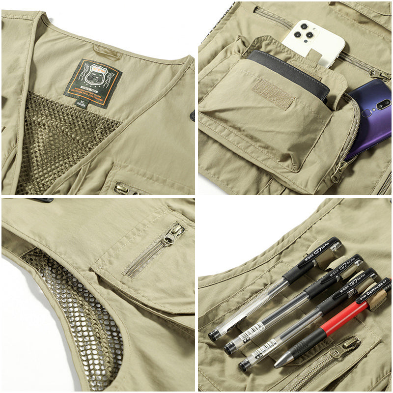 Devako Multi-Pocket Mesh Weste Taktische Weste