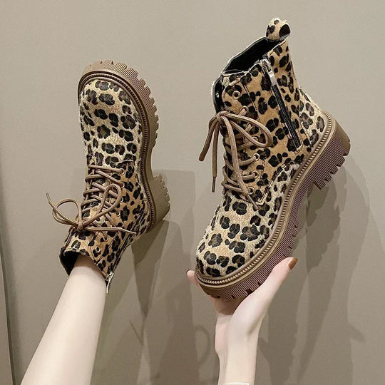 Charlene - Leopardenstiefel