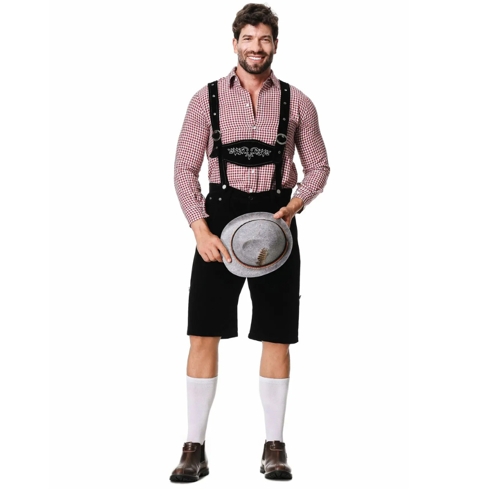 Devako Lederhosen Oktoberfest Kostüm für Herren – Dreiteiliges Set