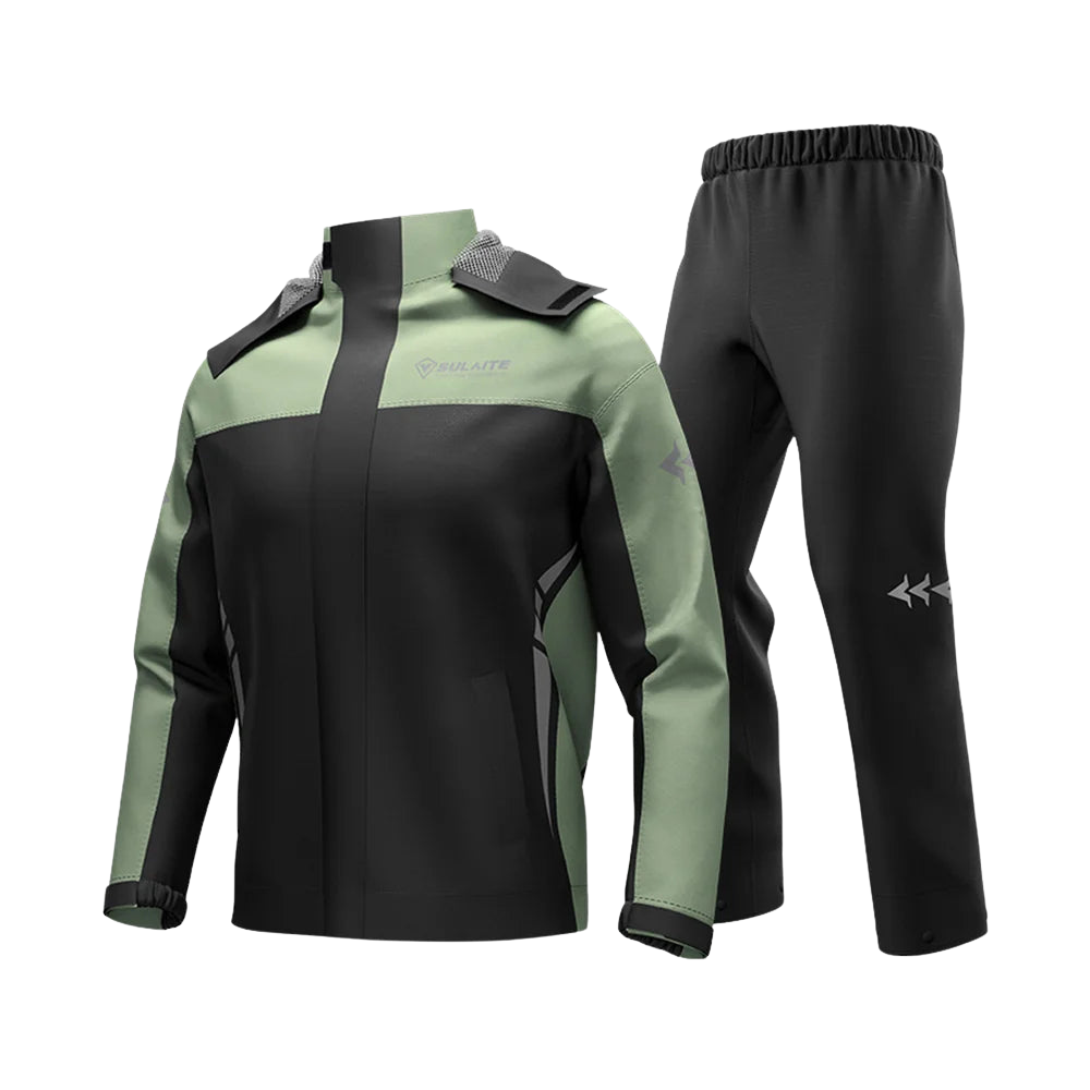 Combinaison de pluie pour moto pour hommes et femmes, 100% étanche, légère et respirante