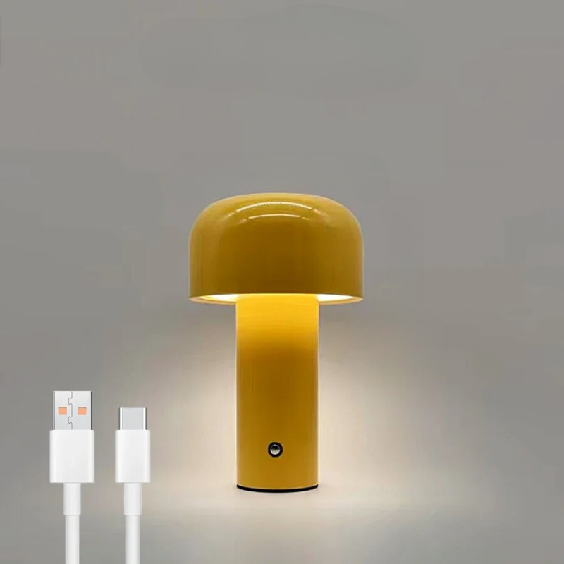 Wiederaufladbare Pilz LED Tischlampe