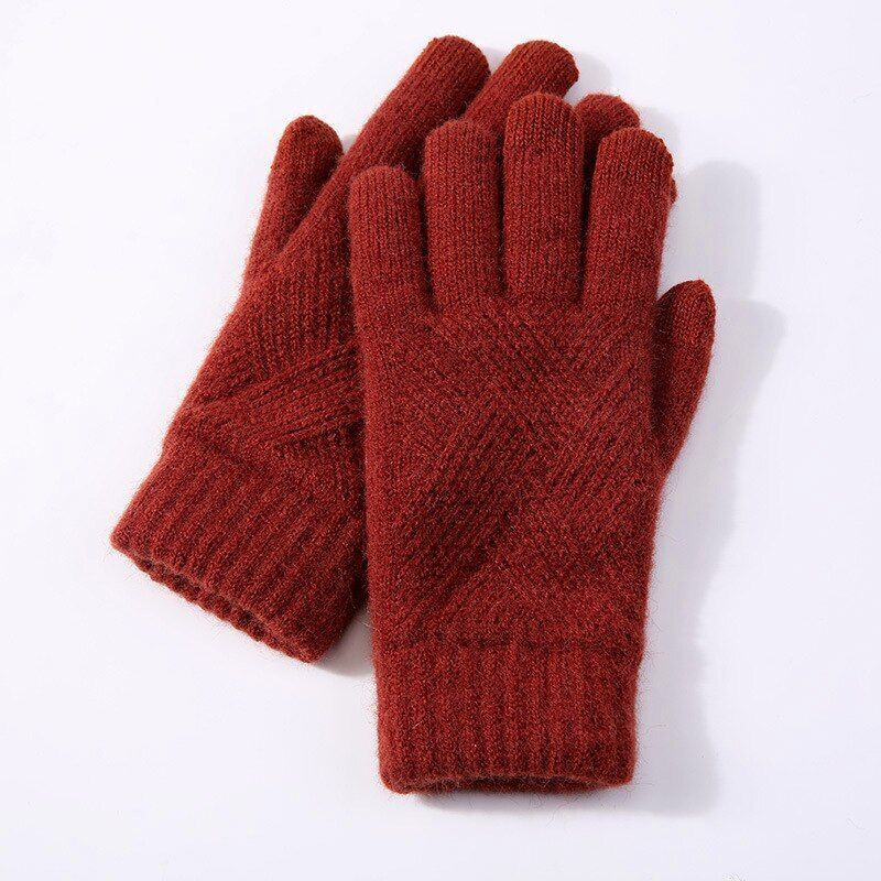 Bequeme gestrickte Damenhandschuhe - Isabelle