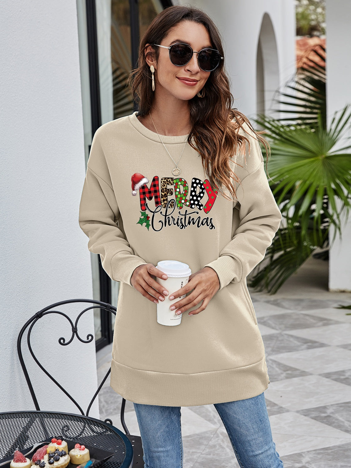 Felpa MERRY CHRISTMAS - Maglione festivo e comodo