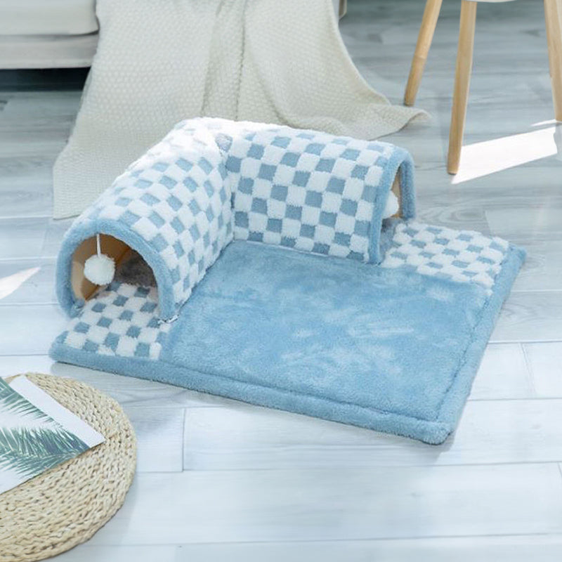2-in-1 Katzentunnel-Bett - FurryFun