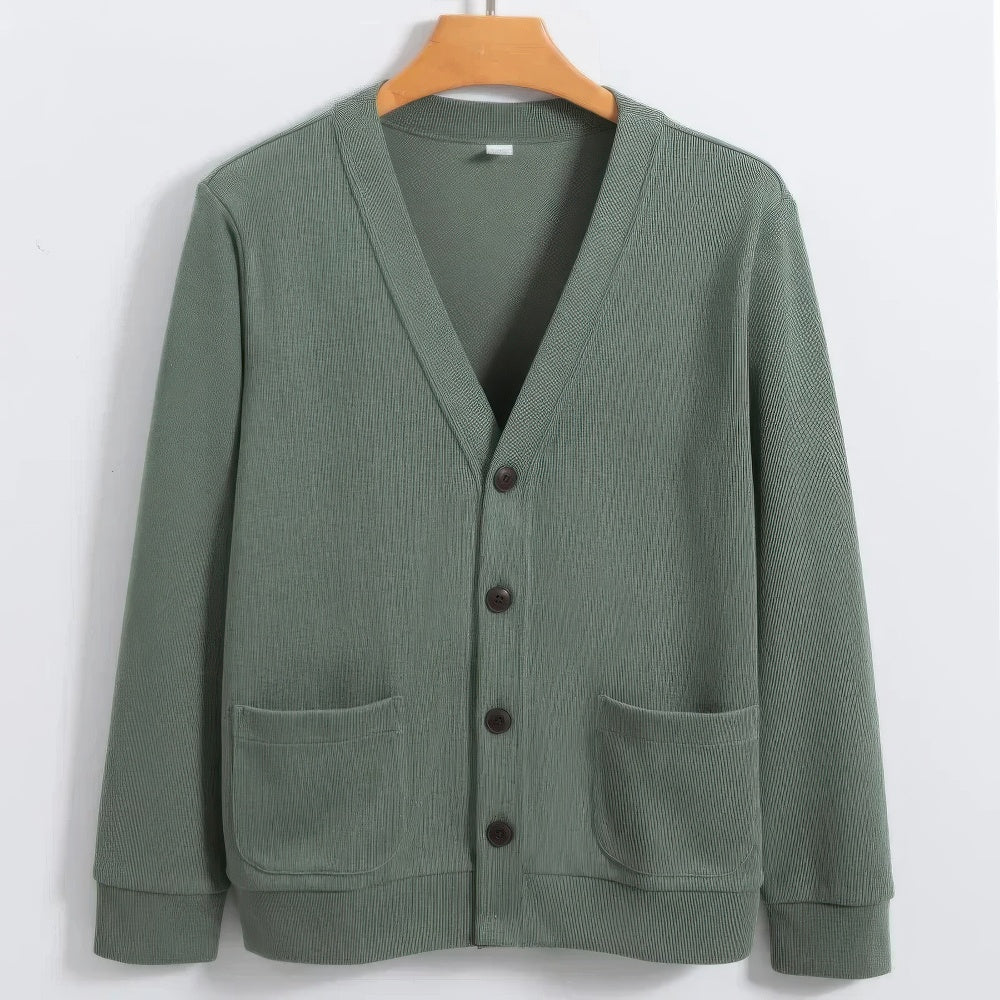 Pull-over de loisirs uni pour hommes – Confortable et intemporel