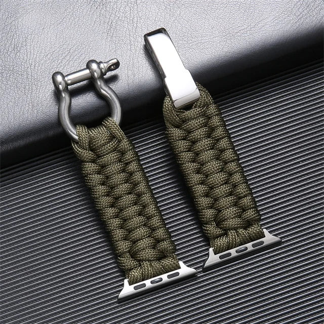 FlexiWrist – Paracord Armband für Apple Watch – Verstellbar & robust