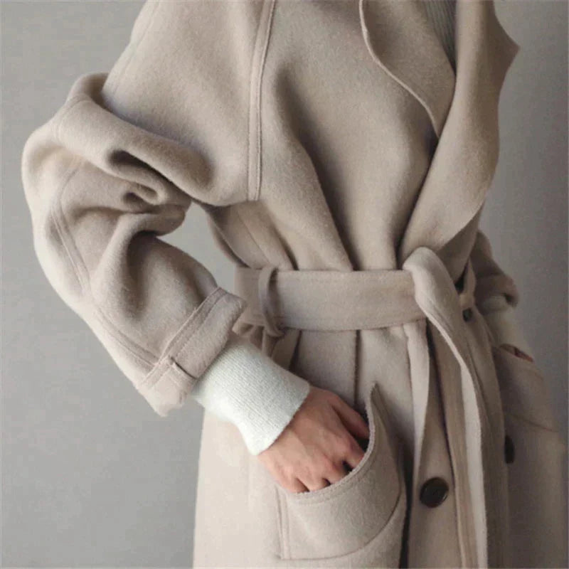 Lise | Eleganter langer Mantel